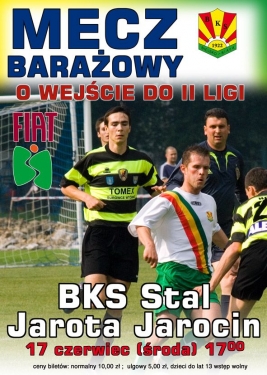 BILETY NA MECZ Z JAROTĄ JAROCIN